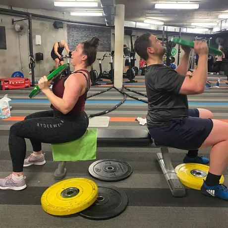Training at The Den: squats