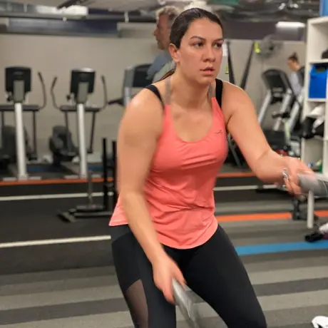 Training at The Den: dumbbells